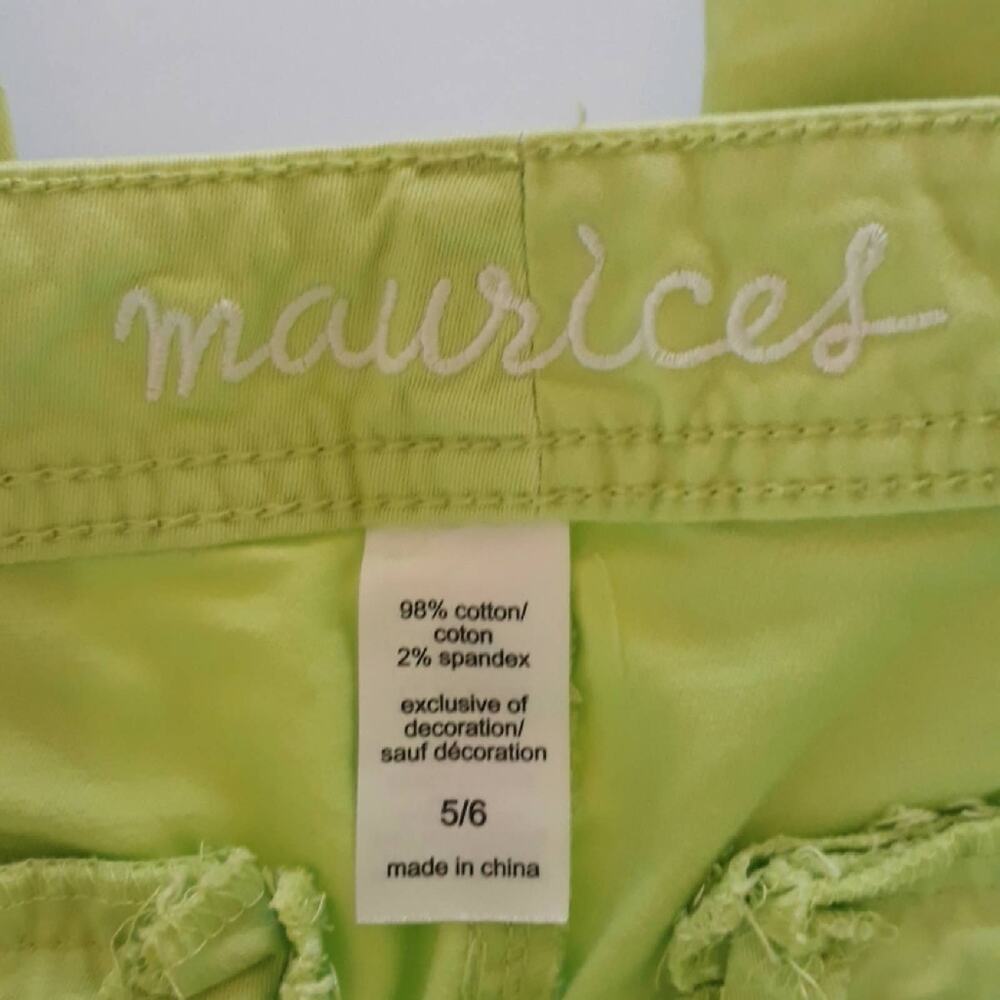 Maurices Lime Green Capri Crop Pants - Picture 4 of 4